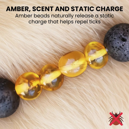 GuardianStone™ Dog Collar – Anti-Tick Shield with Gemstone Healing